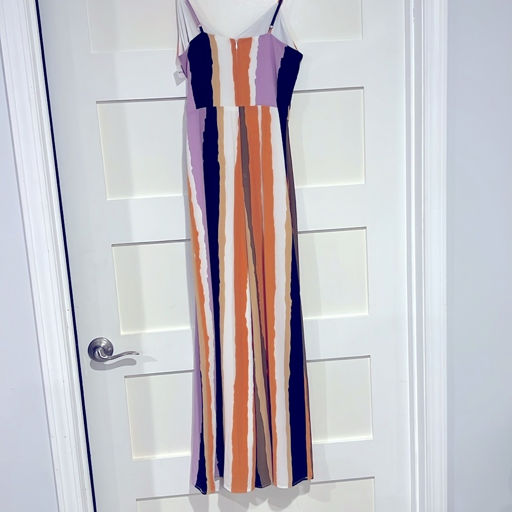 Sadie & Sage Women’s striped Spaghetti Strap Jumpsuit Size S - Picture 6 of 12